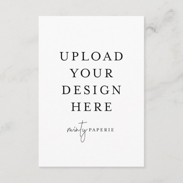 3,5 Zoll x 5 Zoll Umschließungskarte - Portrait Begleitkarte (Vorderseite)