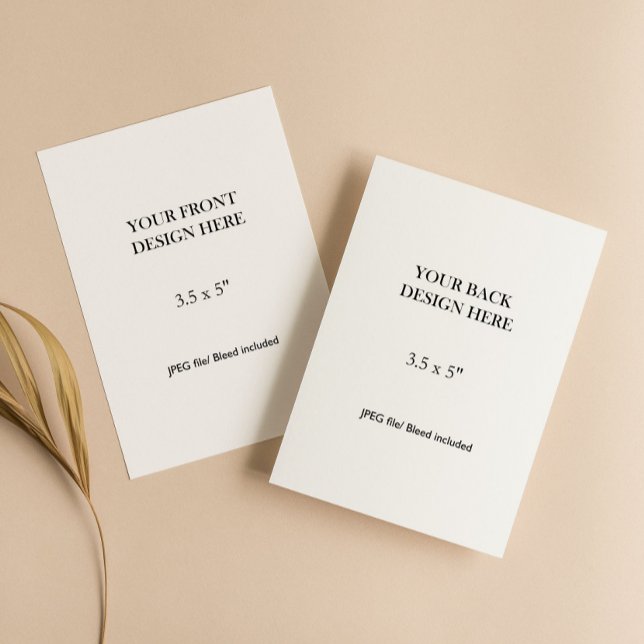 3,5x5" Doppelseitige Karten drucken (3.5x5 card double sided printing, vertical card print, portrait enclosure card, details card )