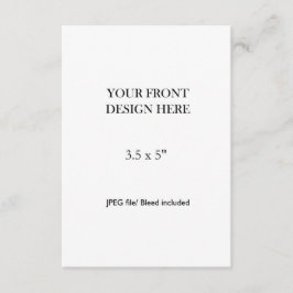 3.5x5" Double Sided Card Printing RSVP Karte