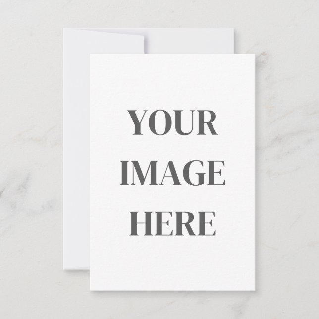 3.5x5 Enclosure Card - Add Your Own Image RSVP Karte (Vorderseite)