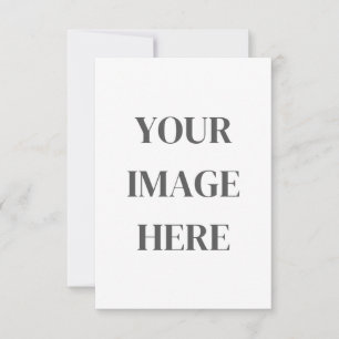 3.5x5 Enclosure Card - Add Your Own Image RSVP Karte