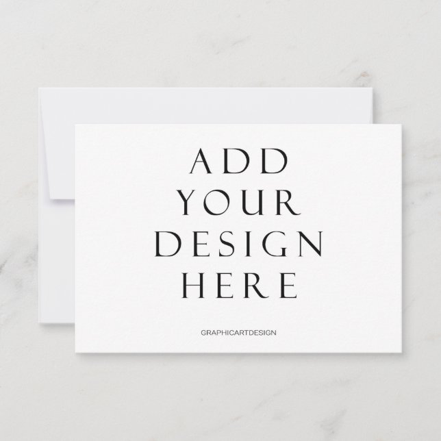 3.5x5" Horizontaler Kartendruck Hochladen des Desi Dankeskarte (Vorderseite)