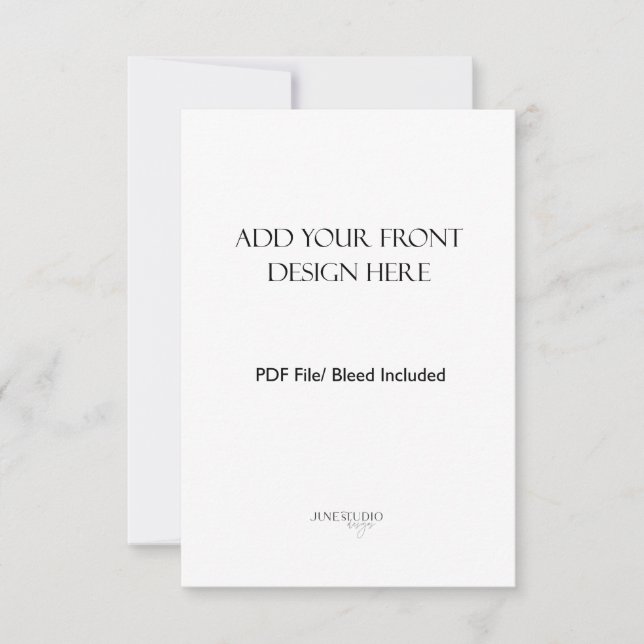 3.5x5" Portrait/Vertikale doppelseitige Karte Druc (Vorderseite)