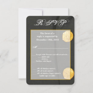 3.5x5 R.S.V.P.-Card-ARMY DRESS-GRÜNTÖNE EINHEITLIC Einladung