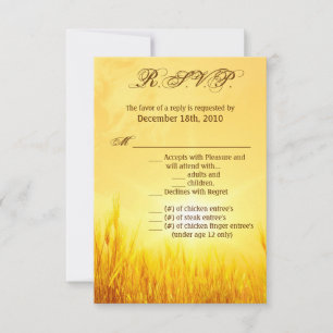 3.5x5 R.S.V.P. Karte Sonnenaufgang Weizenland Rust