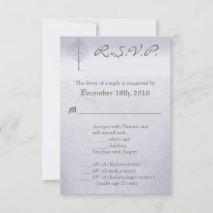 3,5x5 R.S.V.P. Karte Winter Wonderland Trees Snow