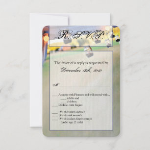 3,5x5 R.S.V.P. Kartenausweis für die Kerzenhalter  Einladung