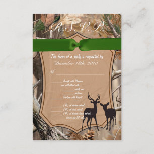 3.5x5 R.S.V.P. Kartenjäger Camouflage Camoflauge D Einladung