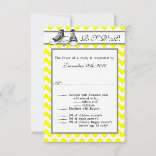 3,5x5 R.S.V.P. Kartenjugendschuhe Zickzack Strip Einladung