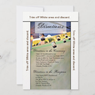 3.5x6 Anfahrt Card Mason Jar Kerzenhalter Cou Einladung