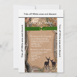 3.5x6 Anfahrt Kartenjäger Camouflage Camoflauge Hi Einladung