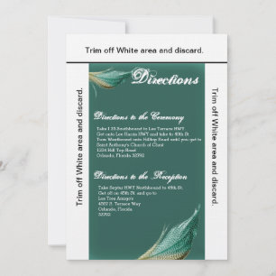 3.5x6 Fahrtrichtung Tierquail Feather Bird Einladung