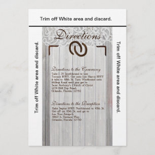 3.5x6 Fahrtrichtungsanweisungen Pferdeschuhe Holz Einladung