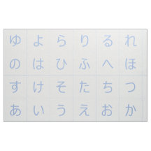 3,75" Hiragana Baby Blocks Faces Blue Segaiha
