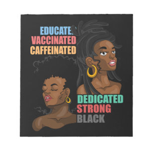 3 African American Women Equality Black Strong Pro Notizblock