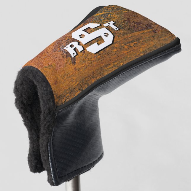 3 Anfänglicher Buchstabeneintrag für rostfreie Sta Golf Headcover (3/4 Vorderseite)