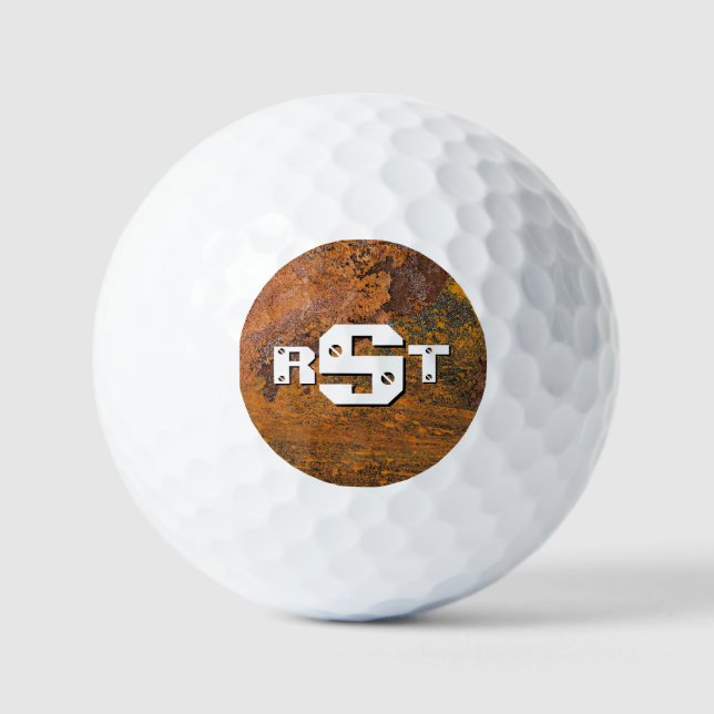 3 Anfänglicher Buchstabeneintrag für rostfreie Sta Golfball (Vorderseite)