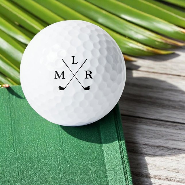 3 Anfangsbuchstaben Personalisiertes Monogramm Golfball (Von Creator hochgeladen)