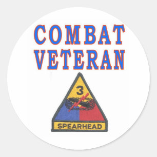 3. ARMORED-ABTEILUNG RUNDER AUFKLEBER