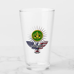3. Armored Cav Regiment Custom Eagle Glass Cup Glas