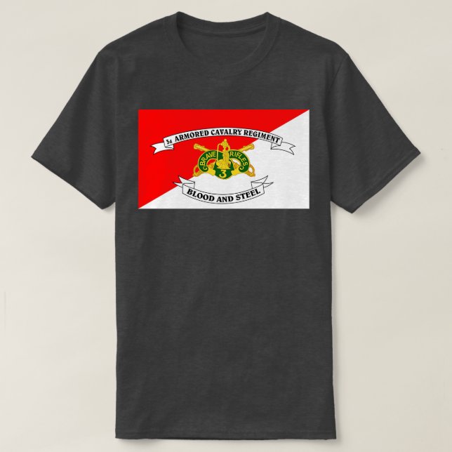 3. Armored cavalry Regiment Colors T-Shirt (Design vorne)