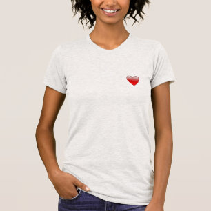 <3 auf deinem Herzen T-Shirt