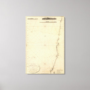 3 Ausblick auf die Küste, Chile Leinwanddruck