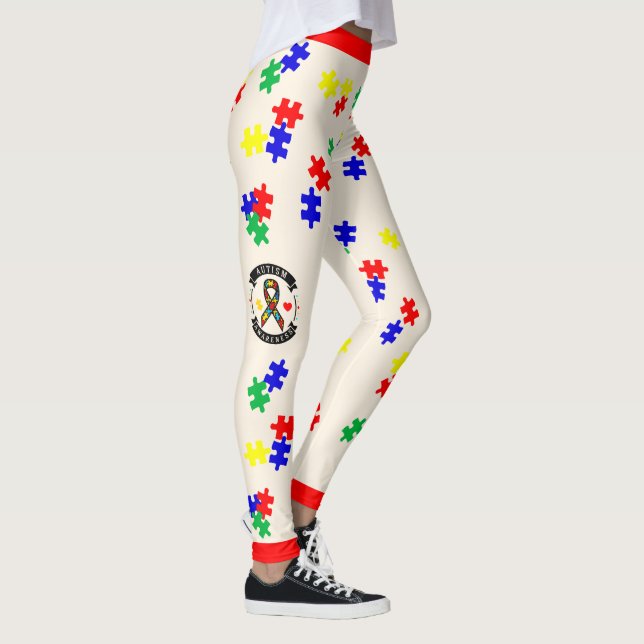 # 3 Autismus-Bewusstsein  - Leggings (Rechts)