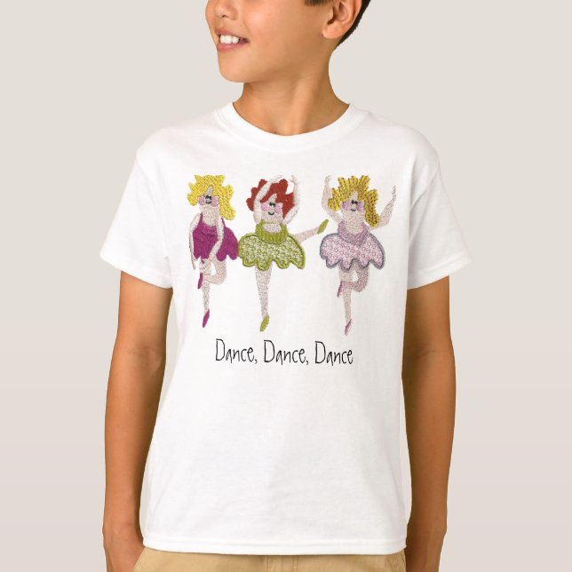 3 Balletttänzer T-Shirt (Vorderseite)