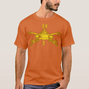 3. Bataillon 34. Panzer Armor Branch ohne Text T-Shirt