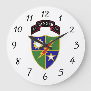 3. Bataillon - 75. Ranger Regiment - Wall Clock Große Wanduhr