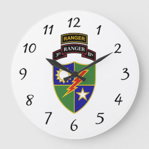 3. Bataillon - 75. Ranger w/Tab - Wall Clock Große Wanduhr