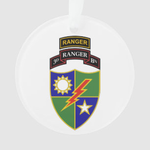 3. Batalion - 75. Ranger mit Tab-Ornament Ornament
