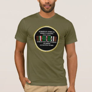 3 BATTLE STARS Veteran des Zweiten Weltkriegs T-Shirt