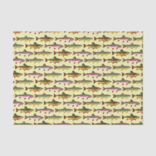 3 Beautiful Foreut - Brook, Rainbow, Brown Seidenpapier