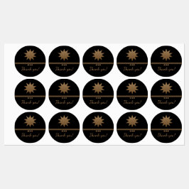 3 Berufliche Farbmarken mit Pinselstrich Etiketten