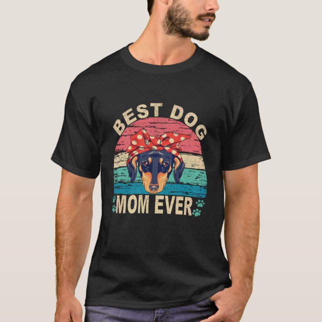 3 Beste Hundemutter überhaupt - Dachshund T-Shirt (Vorderseite)