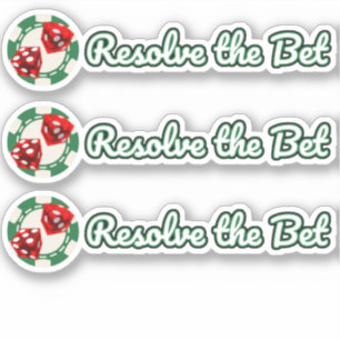 3 - Bet lösen - Eigener Schnitt Vinyl Aufkleber