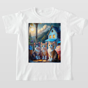 3 bezaubernde, von Künstlern entworfene Kätzchen T-Shirt