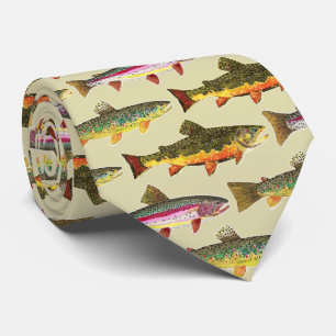 3 Big Beautiful Foreut Fishing Fischer Krawatte