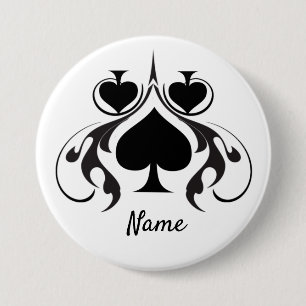 3 Black Spades Tribal Thunder_Cove Button