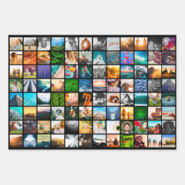 3 Blatt Schwarzes Umhüllungspapier aus dem Foto Sq