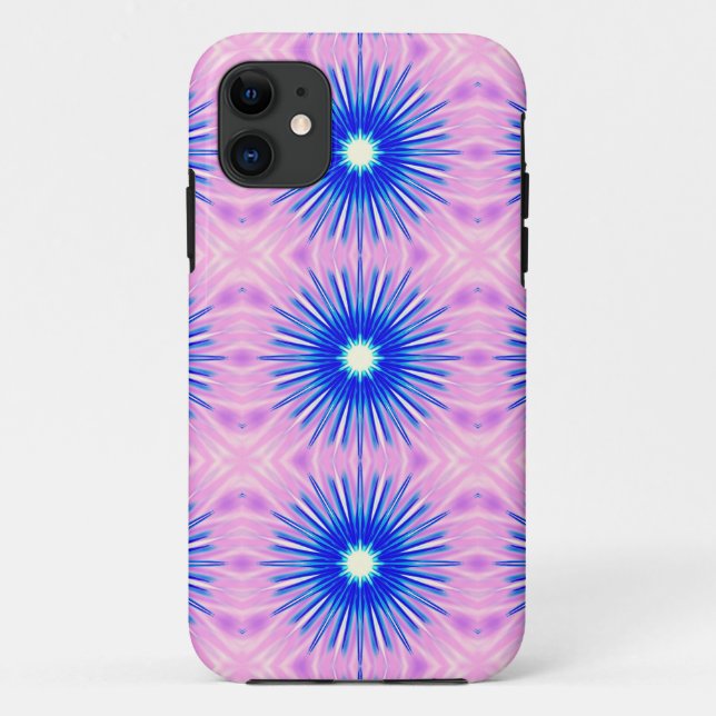 3 blaue Blumen Case-Mate iPhone Hülle (Rückseite)