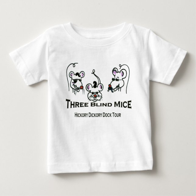 3 blinde Mäuse Baby T-shirt (Vorderseite)
