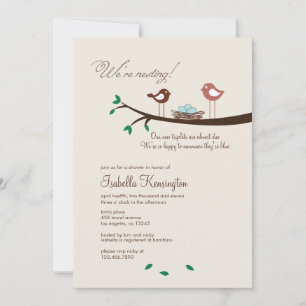 3 Blue Eggs Triplets Boys Baby Dusche Einladung