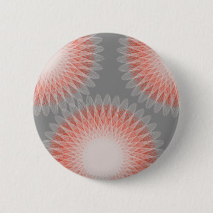 3 Blume abstrakte Kunst Button