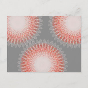 3 Blume abstrakte Kunst Postkarte