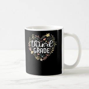 3. Blumenherz der dritten Klasse Zurück zur Schule Kaffeetasse