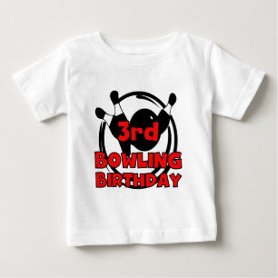 3. Bowlings-Geburtstags-T-Shirts und Geschenke Baby T-shirt