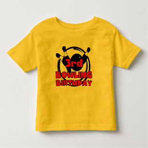 3. Bowlings-Geburtstags-T-Shirts und Geschenke Kleinkind T-shirt